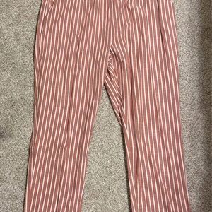 Marine Layer Striped Chinos - Red and White